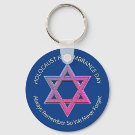 Llavero YOM HASHOAH Holocausto Rememburgo Keychain