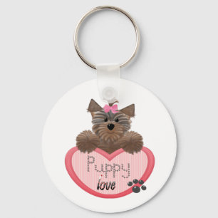 Llavero Yorkie-corazón Puppylove