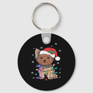 Llavero Yorkie Dogs Tree Navidades Sweater Xmas Mascota An