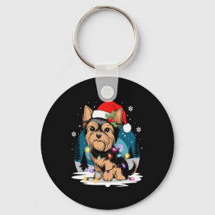 Llavero Yorkie Dogs Tree Navidades Sweater Xmas Mascota An