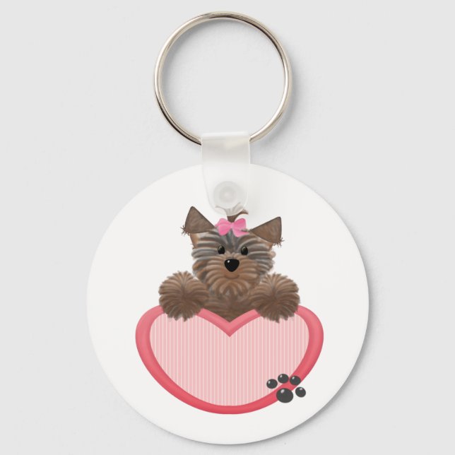 Llavero Yorkie-heart (Anverso)