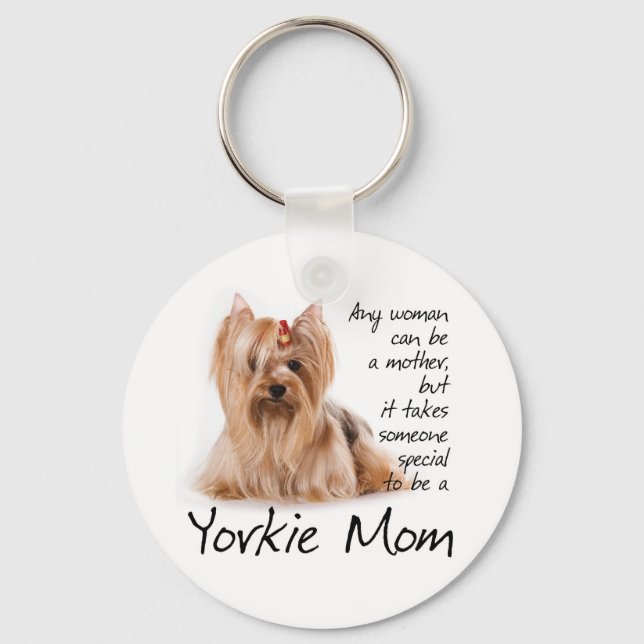 Llavero Yorkie Mom Keychain (Anverso)