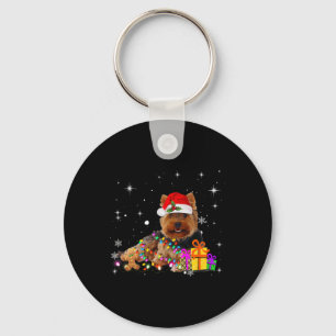Llavero Yorkshire Santa Hat Navidades Dog Funny Dog Tees C