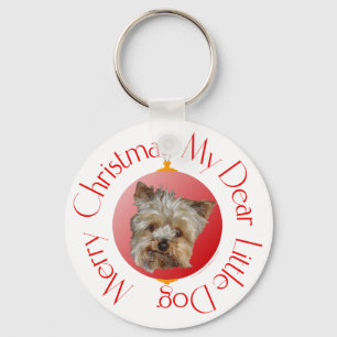 Llavero Yorkshire Terrier de Navidad