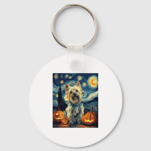 Llavero Yorkshire terrier Yorkie Dog de van gogh starry in