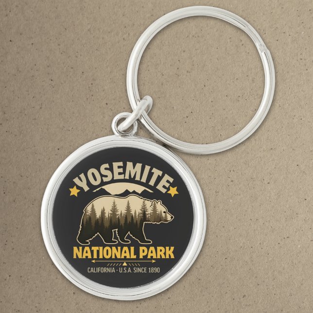 Llavero Yosemite National Park Vintage Bear (Subido por el creador)