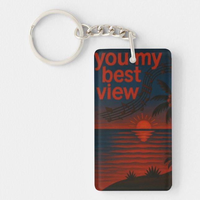 Llavero You my best view Keychain (Frente)