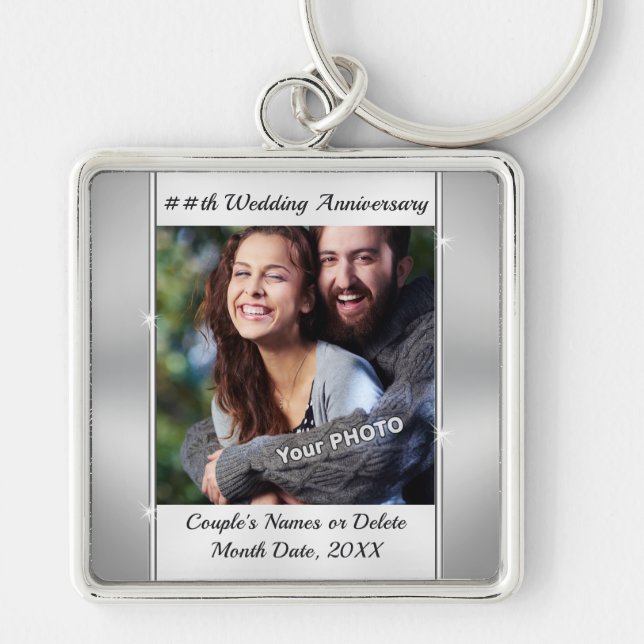 Llavero Your Photo and Personalized Anniversary Keychains (Frente)