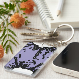 Llavero Your Taste, Your Power – Abstract Lilac & Black 