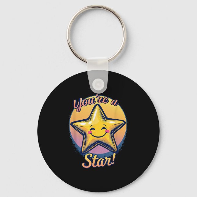 Llavero You're A Star Compliment Day Motivational Design  (Anverso)