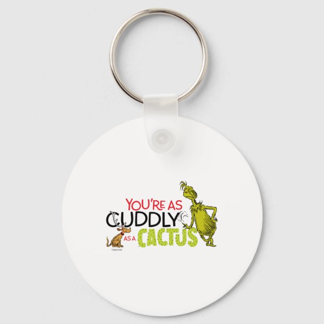 Llavero Youre As Cuddly As A Cactus Quote  (Anverso)