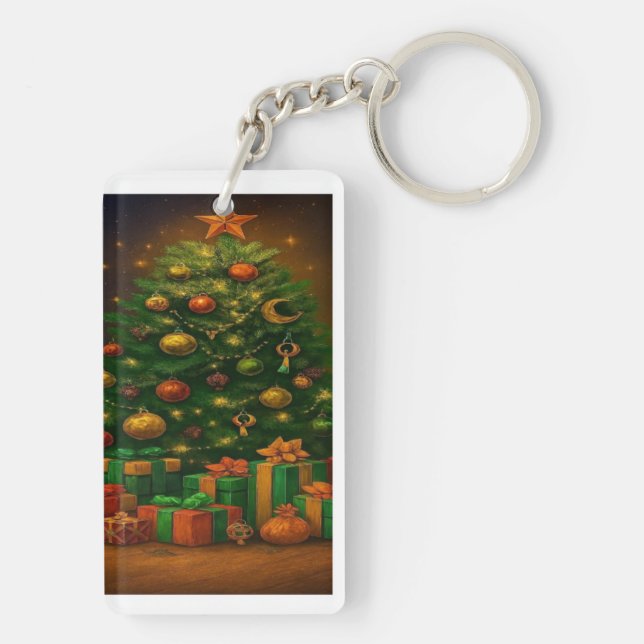 Llavero Yuletide Glow: Tree of Wonder Keychain (Atrás)