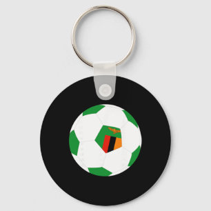 Llavero Zambia Fútbol Byll Bandera de Zambia Jersey Orgull
