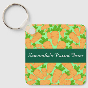 Llavero Zanahorias naranjas Y Verdes