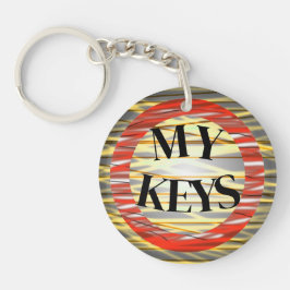 Llavero Zany Creative Dramatic Bold Easy to Find My Keys