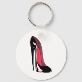Llavero Zapato de Stiletto Negro