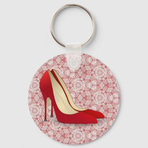 Llavero zapatos altos rojos