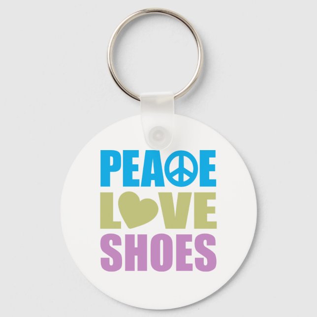 Llavero Zapatos de amor de paz (Anverso)