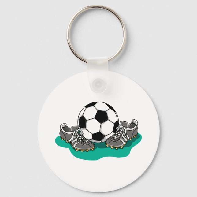Llavero Zapatos de bolas de fútbol (Anverso)