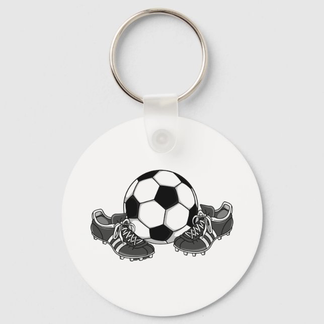 Llavero Zapatos de bolas de fútbol (Anverso)