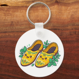 Llavero Zapatos Marroquíes Amarillos Kawaii Babouche Stic