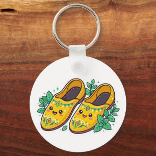 Llavero Zapatos Marroquíes Amarillos Kawaii Babouche Stic