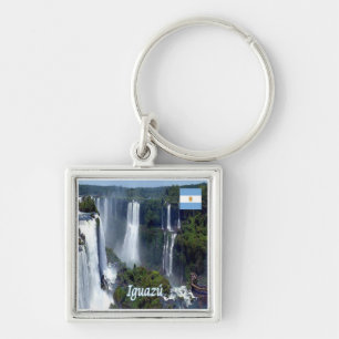 Llavero zAR029 IGUAZU FALLS, Argentina, América,
