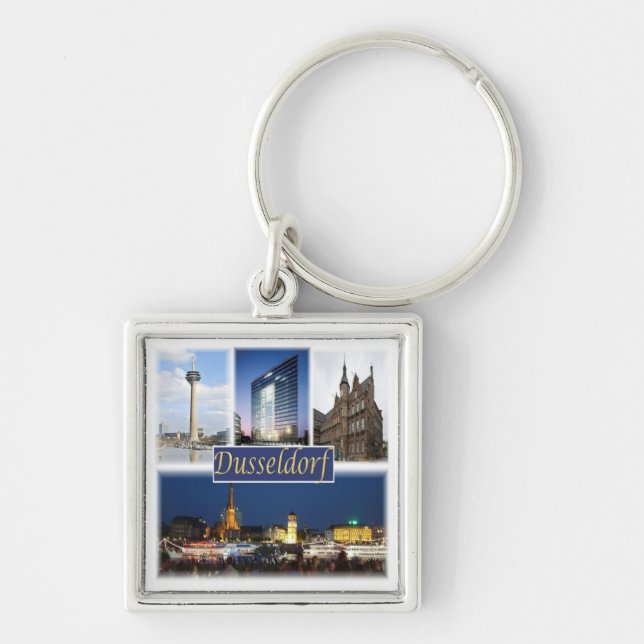 Llavero zDE008 DUSSELDORF, Alemania, Europa, (Frente)