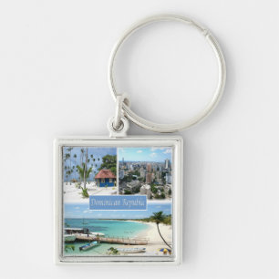 Llavero zDO005 REPÚBLICA DOMINICANA, Mosaic, América,