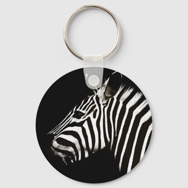 Llavero Zebra Black and White Stristris Animal (Anverso)