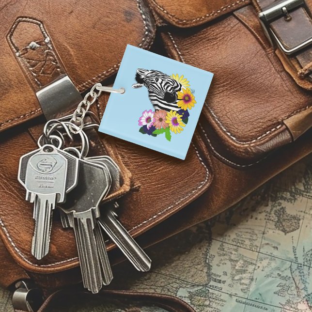 Llavero Zebra Daisies Blue (Subido por el creador)