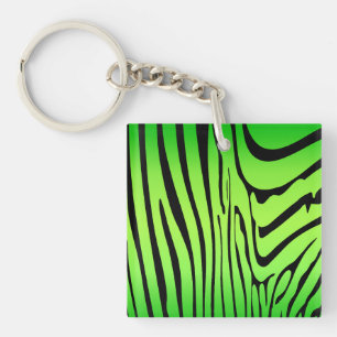 Llavero Zebra Green