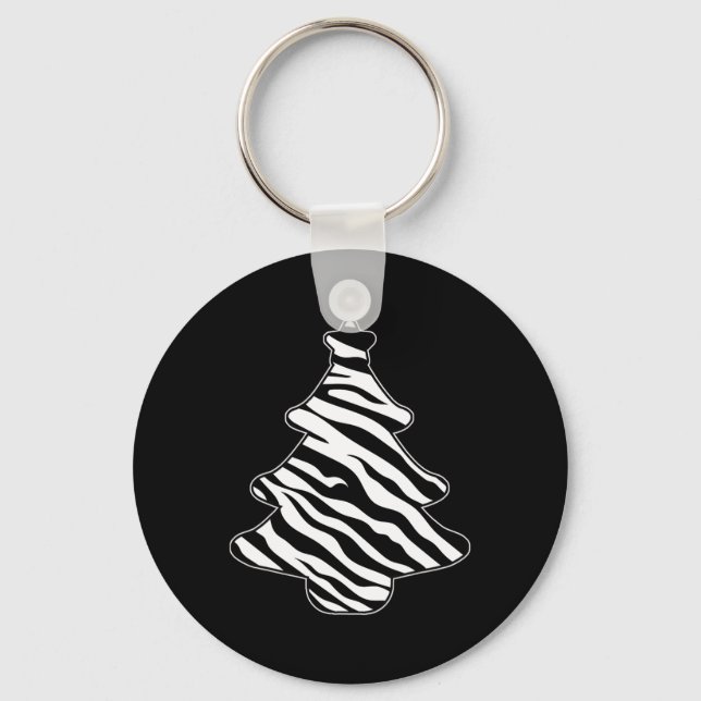 Llavero Zebra Imprimir árbol de navidad Pajama Navidad Amo (Anverso)