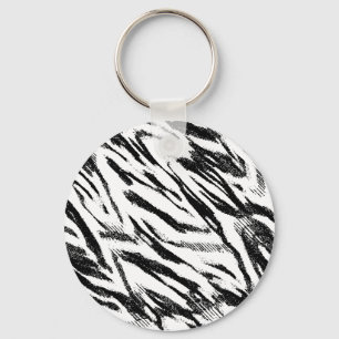 Llavero Zebra Print Inspired Keychain