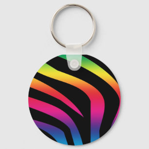 Llavero zebra-print-rainbow1