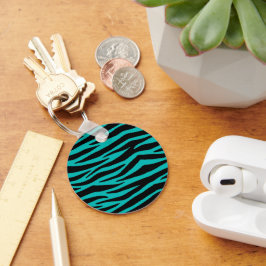 Llavero Zebra verde azulada