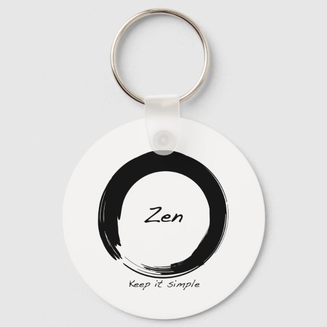 Llavero Zen: Manténganlo simple (Anverso)