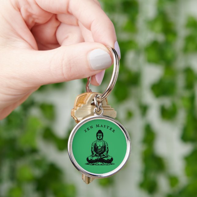 Llavero Zen Master - Buddha meditación Verde (Mano)