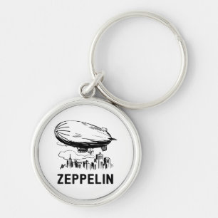 Llavero Zepelín Retro Vintage - Boceto de Dirigible