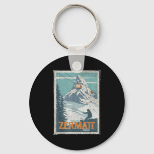 Llavero Zermatt Suiza Esquí de Invierno Snowboard Esquí