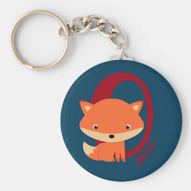 Llavero Zero Fox Given - lindo zorro rojo sarcástico (Frente)