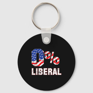 Llavero Zero Percent 0% Liberal Vintage Usa Flag Litical H