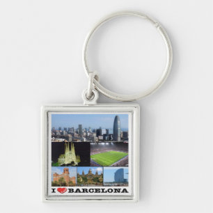 Llavero zES022 me encanta BARCELONA, España, Europa,