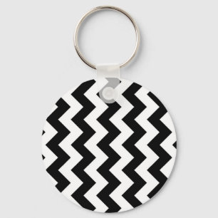 Llavero Zigzag blanco y negro