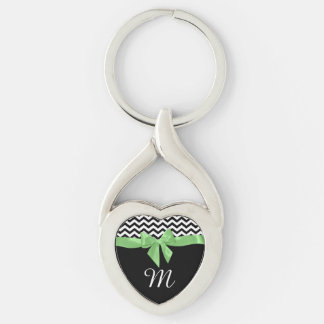 Llavero Zigzag y Green Bow con monograma