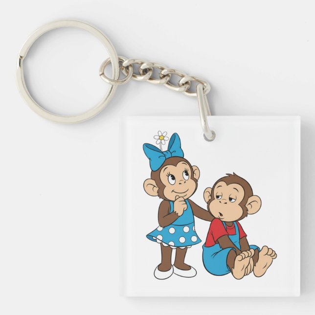 Llavero Zina and Mimo: Love and indifference (Frente)