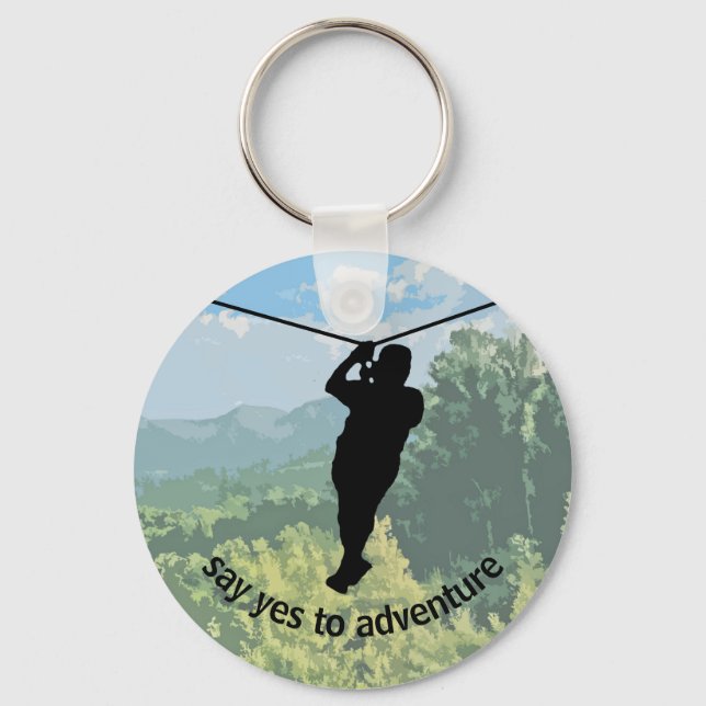 Llavero Zipline Adventure Design Keychain (Anverso)