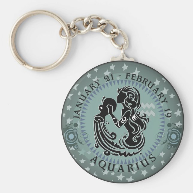 Llavero Zodiac Aquarius (Frente)