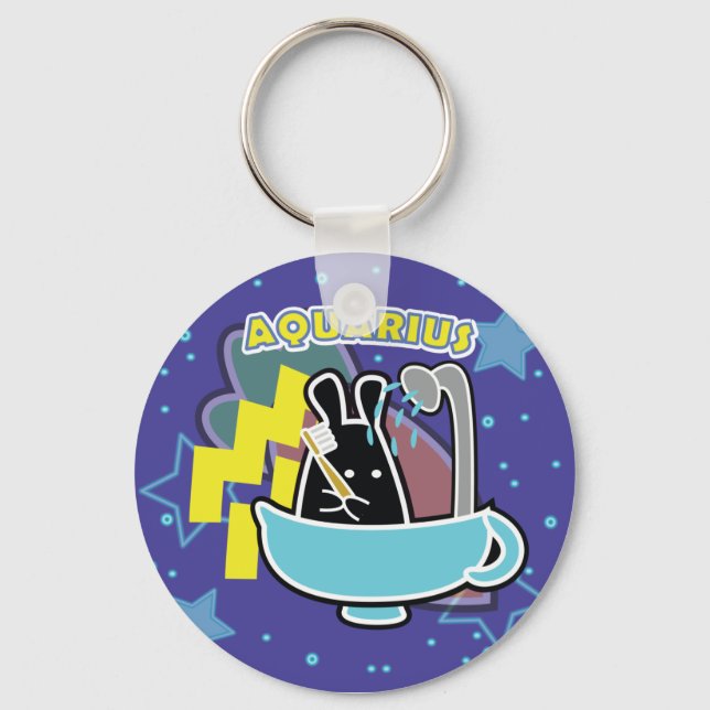 LLAVERO ZODIAC - AQUARIUS (Anverso)