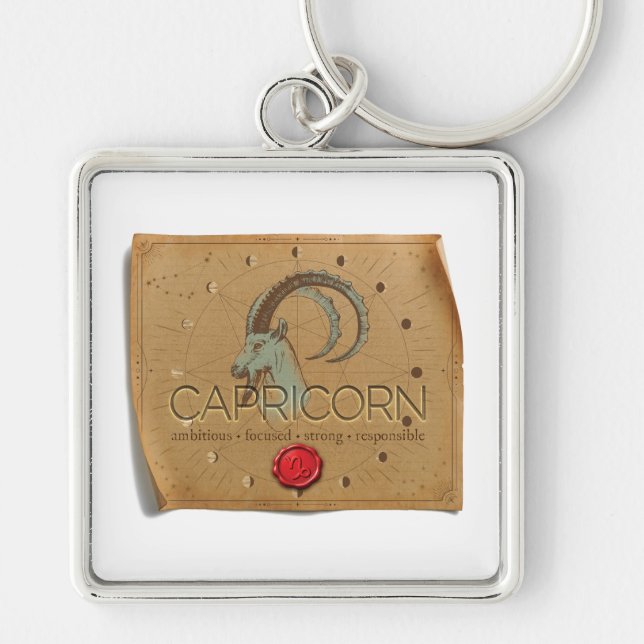 Llavero Zodiac - Capricorn - Keychain (Frente)